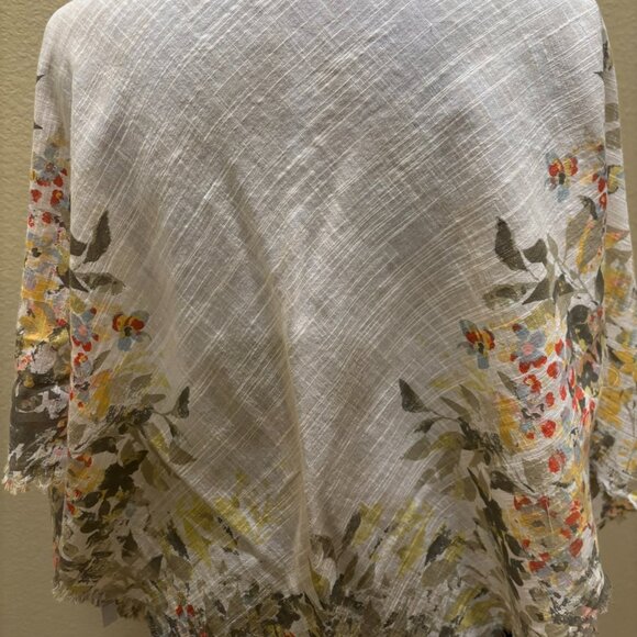 J.Jill Pure Jill Accessories Floral Spring Scarf Wrap - Picture 8 of 9